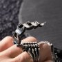 Готически винтидж пръстен с подвижен скорпион - уникално бижу за стилни и смели изяви, снимка 3