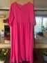 Розова ленена рокля, снимка 1