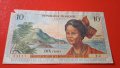 Банкнота 10 франка Френски Антили(Гваделупа,Мартиника), снимка 2