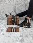 Burberry Дамски Комплект Маратонки Чанта И Портмоне Бърбъри - Налични Различни Цветове Код SK319, снимка 3