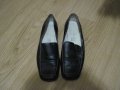 Дамски официални обувки черна естествена кожа, снимка 1 - Дамски обувки на ток - 34949097