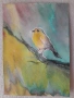 Птички - акварели, снимка 2