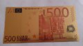 Златна банкнота 500 евро - 76361, снимка 2