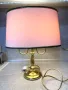 Красива двойна месингова лампа от Англия, снимка 1