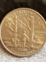 Рядка монета 1/4 щатски долар 2001г. КУОТЪР ЩАТ ВЕРМОНТ за КОЛЕКЦИОНЕРИ 51819, снимка 4