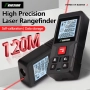 Лазерна ролетка Електронна дигитална с дисплей 120м обхват далекомер рулетка, снимка 1