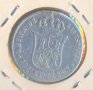 Испания 40 сентимес де ескудо 1866 година, сребро, снимка 1