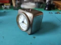 Стар Френски Механичен Малък Часовник с Будилник , снимка 3