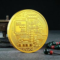 Биткойн монета / Bitcoin ( BTC ) - Златист, снимка 2 - Нумизматика и бонистика - 39002369