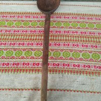 Стара дървена лъжица, черпак., снимка 1 - Антикварни и старинни предмети - 44050302