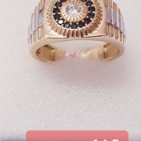 Златни плътни мъжки пръстени, снимка 15 - Пръстени - 38309263