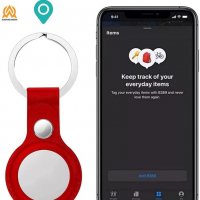 Нов кожен калъф за Apple AirTag GPS проследяване за кучешки нашийник, снимка 4 - Друга електроника - 37057725