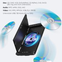 BOIFUN BFN-101 DVD плейър за кола 2 екрана 10,5 инча със 7 часа батерия Преносим телевизор DVD плейъ, снимка 5 - Аксесоари и консумативи - 43961462