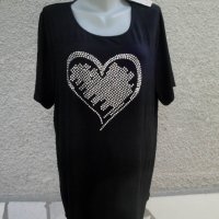  3XL Нова блуза сърце от капси , снимка 1 - Туники - 33688884