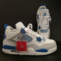 Nike Jordan 4 Military Blue , снимка 5 - Кецове - 36547585