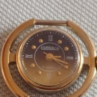 Стар механичен часовник CORNAVIN 17 JEWELS с позлатена рамка за КОЛЕКЦИЯ 41884, снимка 2 - Други ценни предмети - 43905427