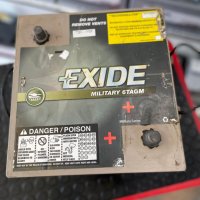 Тягов гелов акумулатор Excide Military AGM 100Ah, снимка 2 - Части - 37602097