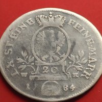 Сребърна монета 20 кройцера 1784г. Кристиан Юредерик Карл Алехсандър 29768, снимка 12 - Нумизматика и бонистика - 42984788