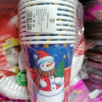 Коледни картонени чашки, снимка 2 - Чаши - 43440883