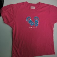 цикламова тениска чехли, снимка 1 - Детски тениски и потници - 37025493