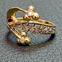Златен пръстен  585 14 карата чисто нов gold zlaten prasten, снимка 6 - Пръстени - 43186212
