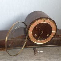 Настолен каминен механичен часовник Suevia Sindelfingen, снимка 3 - Антикварни и старинни предмети - 43799954