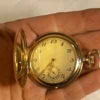 Позлатен джобен часовник , снимка 5 - Джобни - 43700761