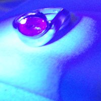 Сребърен пръстен с натурален цейлонски сапфир, снимка 2 - Пръстени - 40322892
