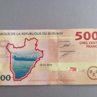 Банкнота - Бурунди - 500 франка UNC | 2015г., снимка 2 - Нумизматика и бонистика - 38287123