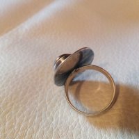 Уникален авторски сребърен масивен пръстен с тигрово око, снимка 3 - Пръстени - 28426085