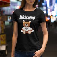 Тениска Moschino Bear принт Дамски и детски Различни модели, снимка 5 - Тениски - 30979974