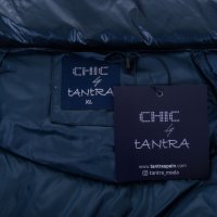 Зимно дамско дълго тъмносиньо яке марка Tantra - XL/2XL, снимка 5 - Якета - 38478680