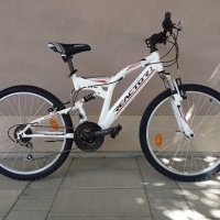 Продавам колела внос от Германия  юношески велосипед GALAXI 24 цола преден и заден амортисьори, снимка 1 - Велосипеди - 28604677