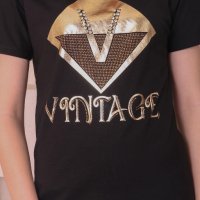Дамска тениска Vintage, снимка 1 - Тениски - 44043496