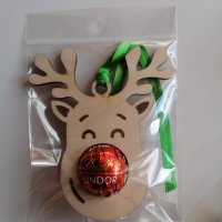 Коледна дървена играчка за елха с гравирано име, снимка 3 - Коледни подаръци - 43056510