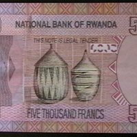 5000 франка 2014, Руанда, снимка 2 - Нумизматика и бонистика - 28287558