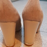 Дамски НОВИ обувки на ток - ествественa кожа бежов - 37 номер, снимка 3 - Дамски обувки на ток - 40833371