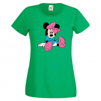 Дамска тениска Minnie Mouse 4 Подарък,Изненада,Рожден ден,, снимка 4 - Тениски - 36530758