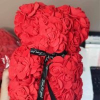 Мече изработено от рози с панделка, снимка 6 - Подаръци за жени - 43024551