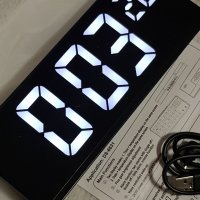будилник десктоп LED часовник аларма дата температура таймер час време, снимка 4 - Други - 43241203