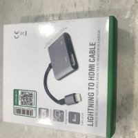 smarts Lightning to HDMI Adapter 6cm. - адаптер за свързване от Lightning към HDMI вход за мобилни у, снимка 2 - USB кабели - 37094305