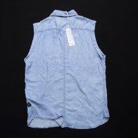 Нова! G-star Raw Lancer Boyfriend Sleeveless Shirt WMN Дамска Дънкова Риза без Ръкав Размер М, снимка 12 - Ризи - 37830359