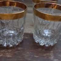 четири чаши за уиски Ritz с позлата , снимка 2 - Чаши - 42958063