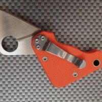 Мини джобно ножче  с клипс за колан дизайн тип Spyderco 20х80, снимка 4 - Ножове - 40699727