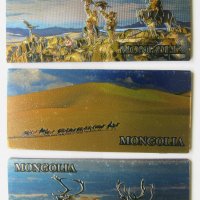Сет три броя метални магнити от Монголия-серия-2, снимка 2 - Други ценни предмети - 28911958