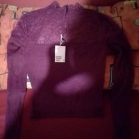 Нова блузка НМ в бордо размер С, снимка 3 - Блузи с дълъг ръкав и пуловери - 28695234