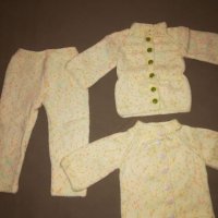 Ръчно плетени жилетки и панталон за , снимка 1 - Жилетки и елечета за бебе - 38022977