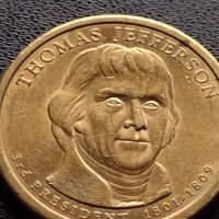 Възпоменателна монета 1 долар THOMAS JEFFERSON 3 президент на САЩ (1801-1809) за КОЛЕКЦИЯ 38066, снимка 5 - Нумизматика и бонистика - 40765837