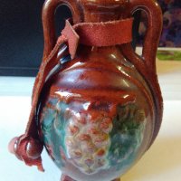 Стара керамична бъклица, снимка 2 - Антикварни и старинни предмети - 26892912
