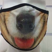 Двупластова маска за многократна употреба кучешки муцунки, снимка 6 - Други - 28845743